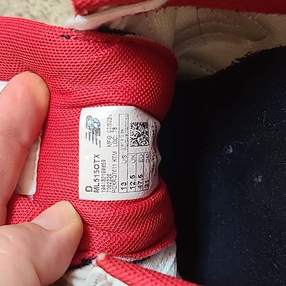 New Balance 515 White Pigment Red Men’s Size 13 ML515OTX - Picture 7 of 11